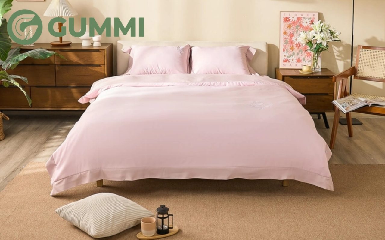 Chăn ga gối màu hồng: Ý nghĩa và cách chọn phù hợp 8 Bộ chăn ga Amando Love màu hồng