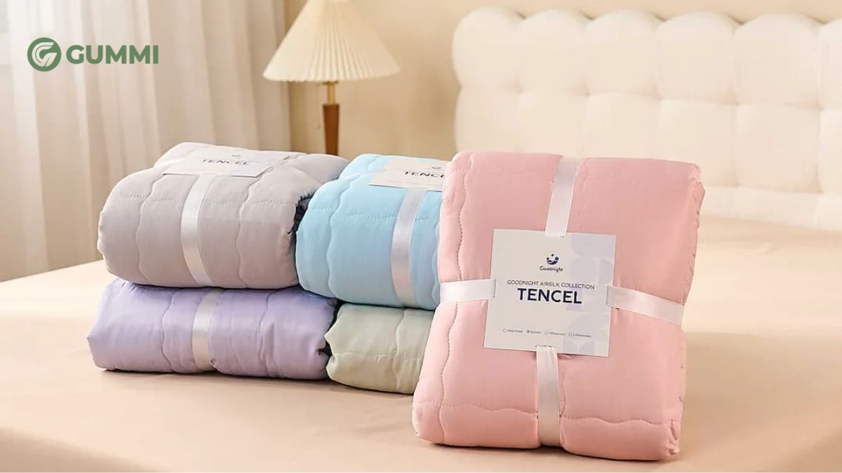 Bật mí 7 bộ chăn ga gối cho bé gái chất lượng tốt hiện nay 4 Bộ ga chun tencel cao cấp Goodnight Airsilk