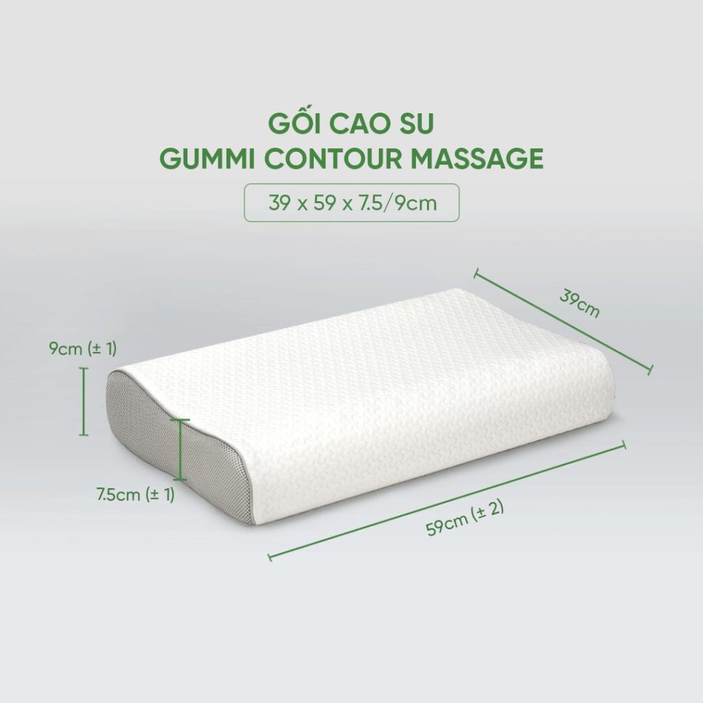 gối cao su Gummi Contour Massage