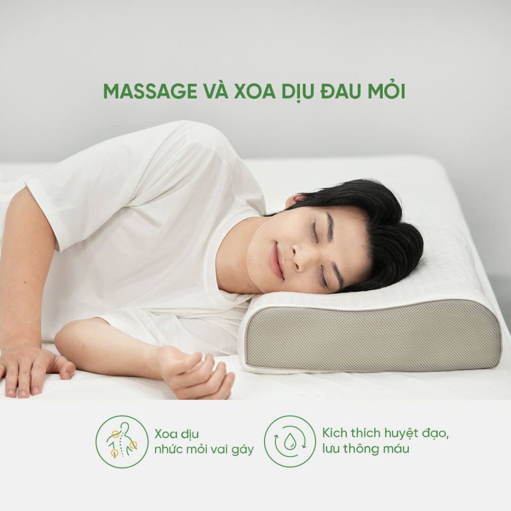 Gối cao su công thái học Gummi Contour Massage có tốt không