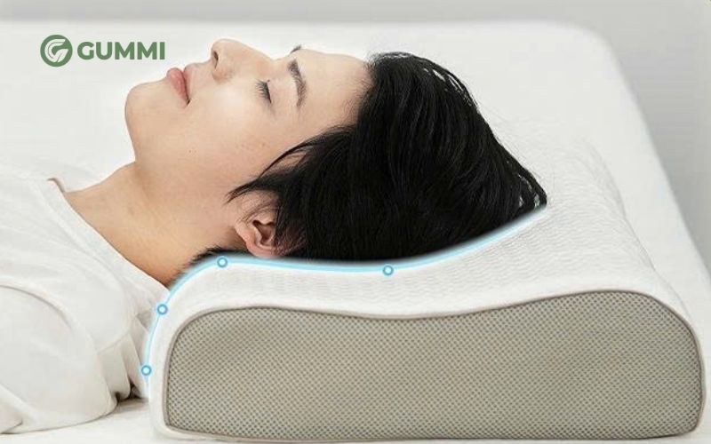 Hướng dẫn cách chọn gối cho người thoái hóa đốt sống cổ 2 Hình dáng gối cần tương thích với đường cong vùng cổ