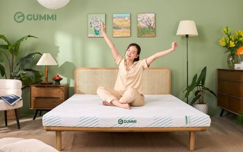 Kích thước nệm cao su 1m4 phù hợp với nhiều không gian