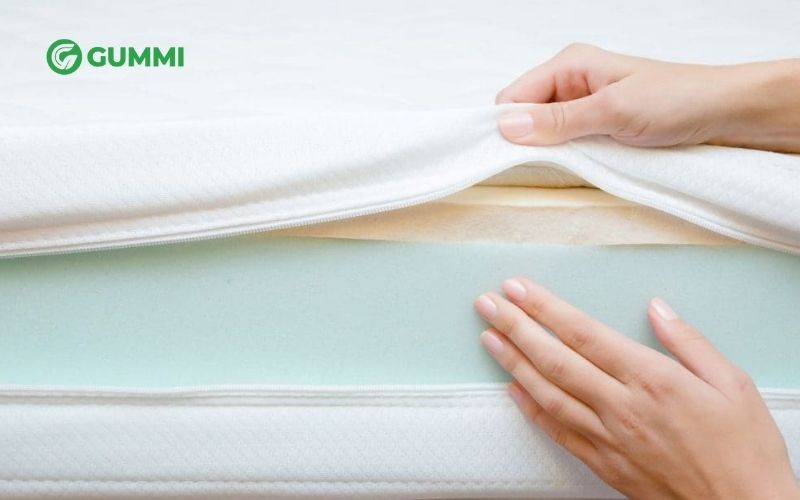 Nệm cao su foam có sự kết hợp của hai chất liệu cao cấp