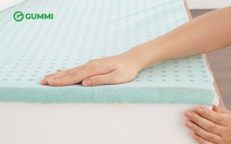Nệm cao su foam Gummi Lafo có lớp bảo vệ bằng lưới giúp tăng tuổi thọ