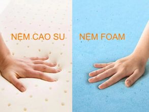 nệm foam và nệm cao su