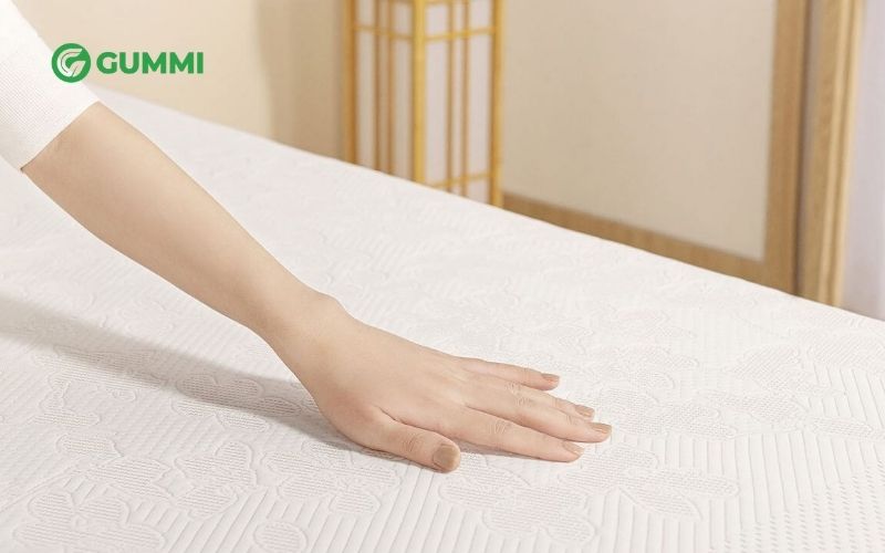 Có thể kiểm nghiệm khả năng nâng đỡ của hai loại nệm thông qua ấn lòng bàn tay