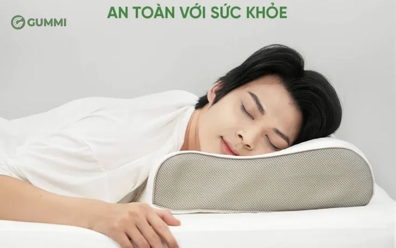 Top 7 gối làm mát tốt, nằm thoáng mát và dễ chịu 4 Gối cao su công thái học Gummi Contour Massage