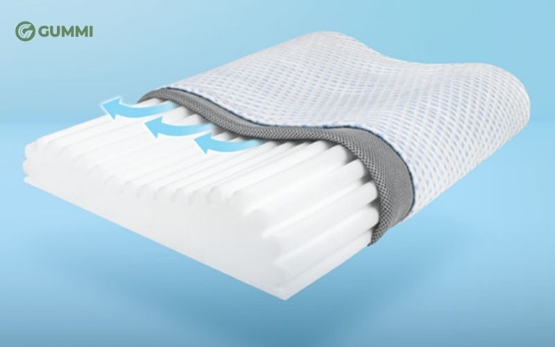 Top 7 gối làm mát tốt, nằm thoáng mát và dễ chịu 10 Gối foam Nhật Bản Oyasumi Seika