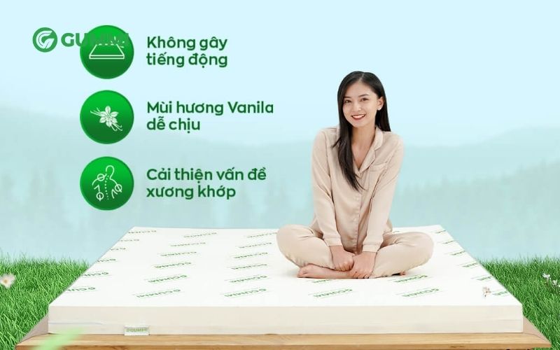 Nên mua nệm ở đâu uy tín, chính hãng, bảo hành dài lâu? 3 Nệm cao su Gummi Classic sở hữu nhiều tính năng hiện đại
