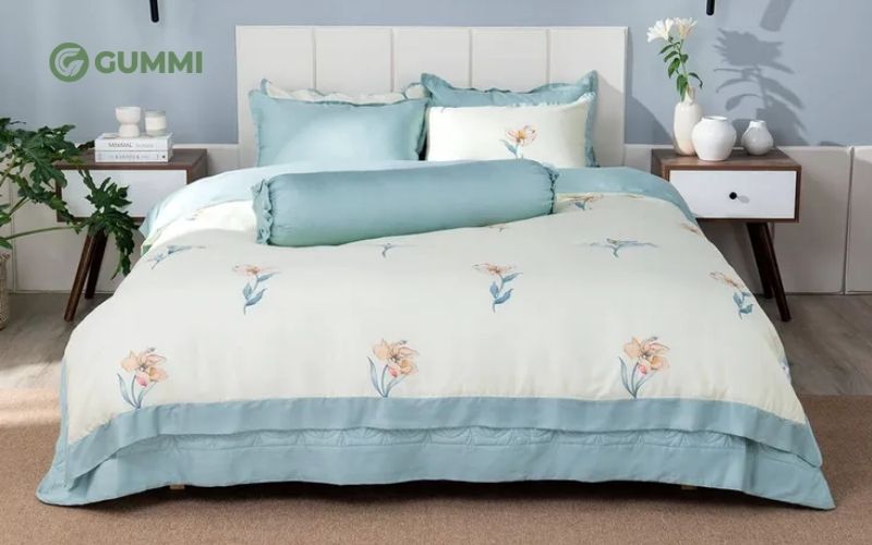 Bộ chăn ga phủ sợi gỗ thiên nhiên Amando Jamila