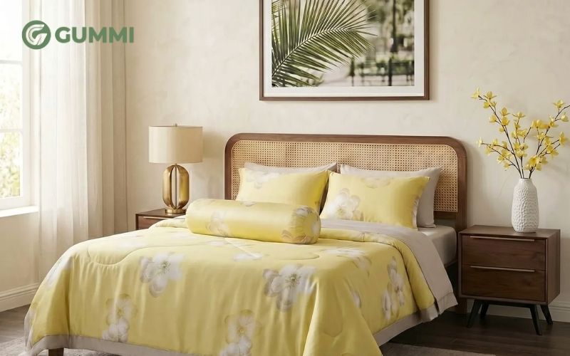 Bộ ga chun lụa tencel cao cấp Amando Bliss 4 chi tiết