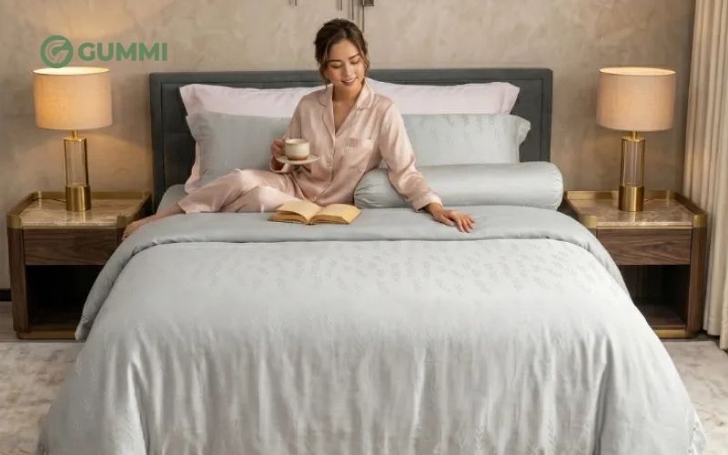 Lựa chọn chăn ga gối màu xám theo giá thành