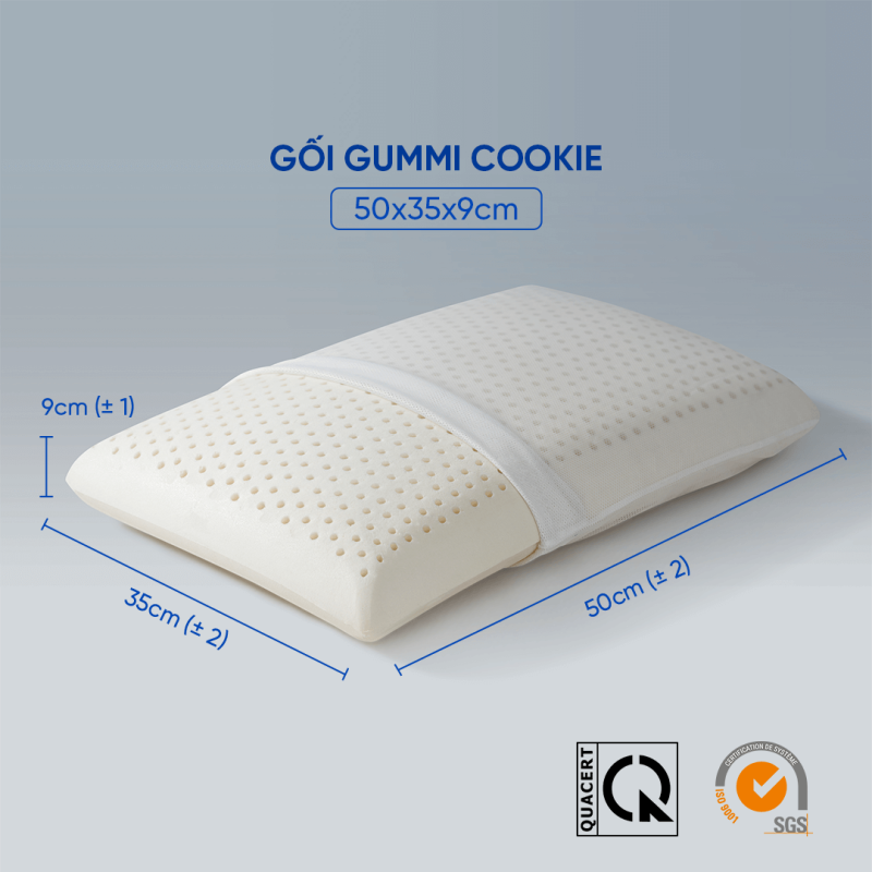 Gối cao su thiên nhiên Gummi Cookie
