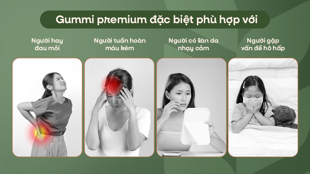 Gummi Premium giúp bạn ngủ ngon suốt đêm dài