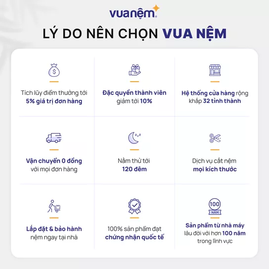 lý do nên chọn mua sản phẩm tại vua nệm