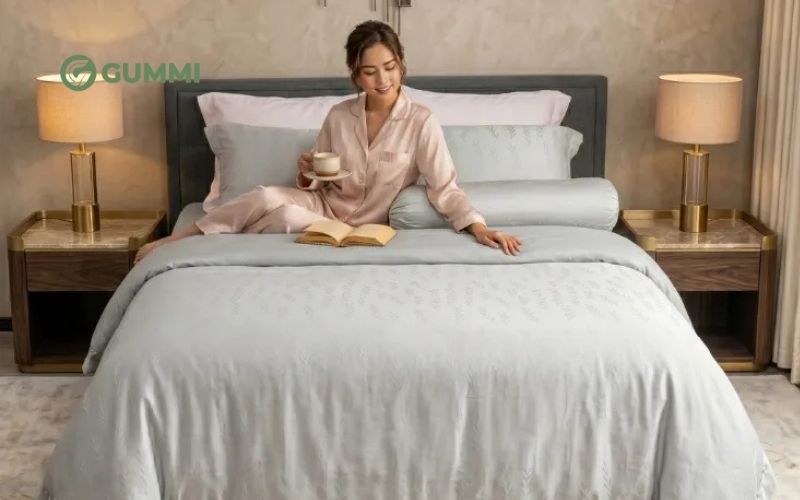 Lợi ích khi sử dụng chăn ga gối màu ghi