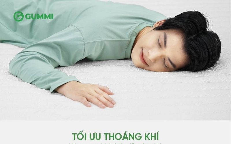 Top 5 nệm cho người dễ dị ứng tốt nhất nên sử dụng 6 Nệm cao su Gummi 7 Zones thoáng khí, kháng khuẩn tốt