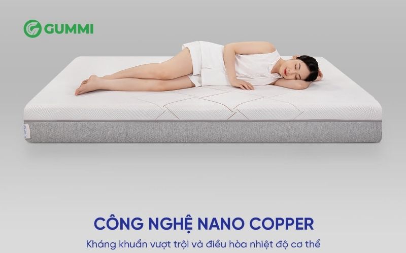 Top 5 nệm cho người dễ dị ứng tốt nhất nên sử dụng 7 Nệm cho người dễ dị ứng này cũng được sử dụng công nghệ hạt đồng mới có tính năng kháng khuẩn vượt trội