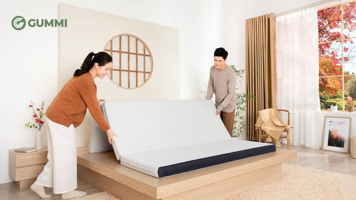Nệm foam Nhật Bản hỗ trợ phân tán áp lực lên cơ thể