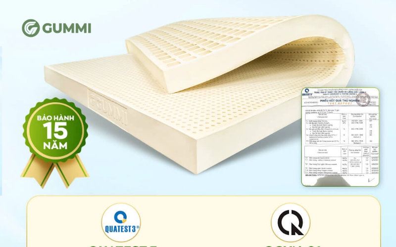 Nệm cao su Gummi Classic sở hữu nhiều đặc tính ưu việt