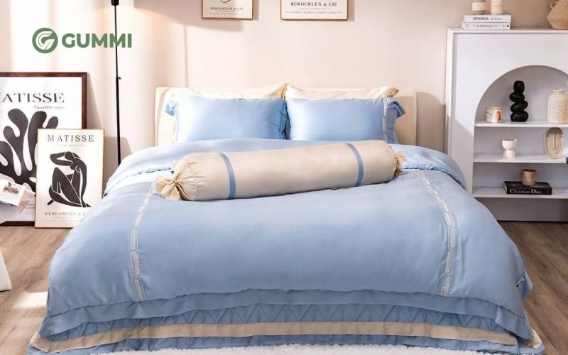 Xanh là màu chăn ga gối thích hợp với người mệnh Thuỷ