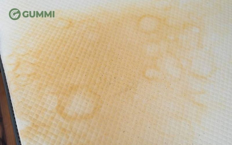 Cách tẩy vết ố vàng trên nệm cao su