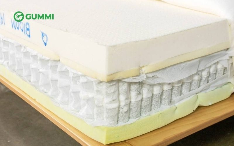 Cấu tạo nệm lò xo cao su là gì?