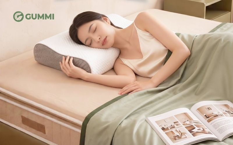 Chọn gối cao hay thấp phù hợp với tư thế ngủ để nâng đỡ đầu và cổ