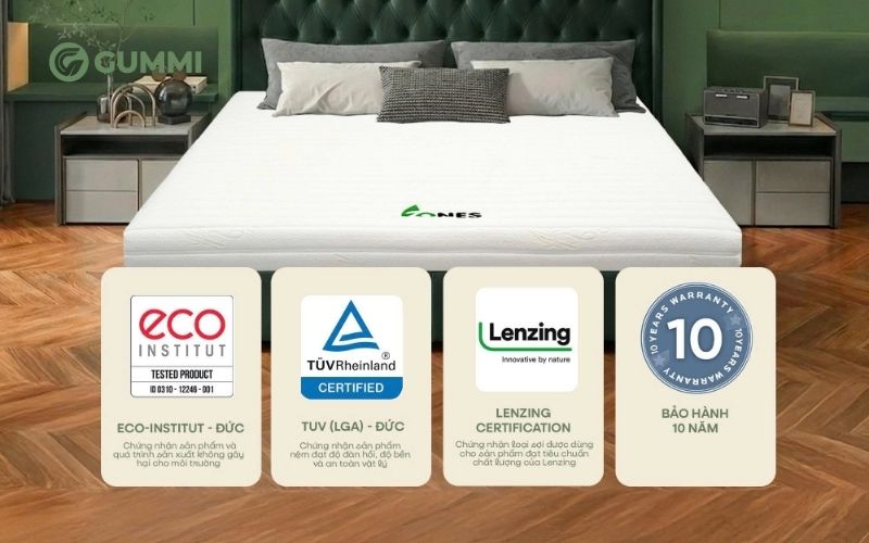Chọn nệm có chứng nhận an toàn để bảo vệ sức khỏe và giấc ngủ