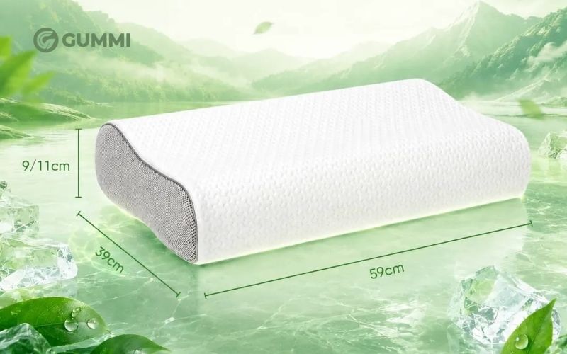 Gối công thái học được thiết kế dựa trên cấu trúc tự nhiên của cột sống cổ