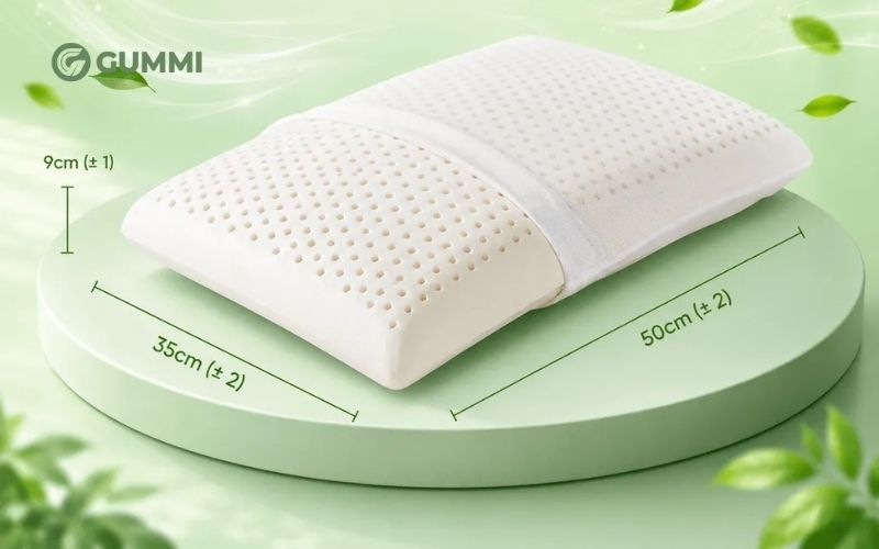 Để bảo vệ sức khỏe thì nên nằm gối cao hay thấp? Tại sao? 4 Gối cao su Gummi Cookie
