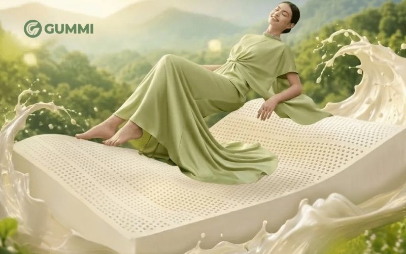 Dòng nệm cao su thiên nhiên nhập khẩu nâng đỡ 7 vùng Gummi Legend