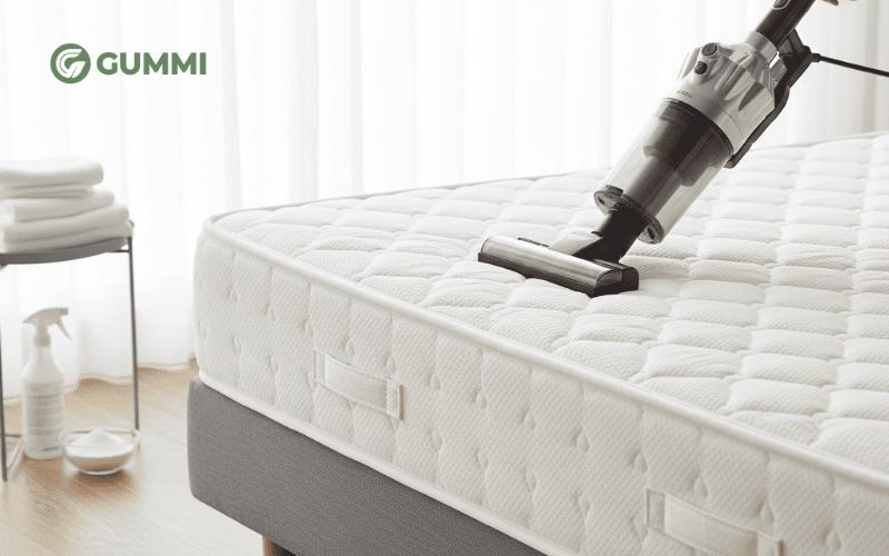 Hướng dẫn làm sạch nệm dính nước