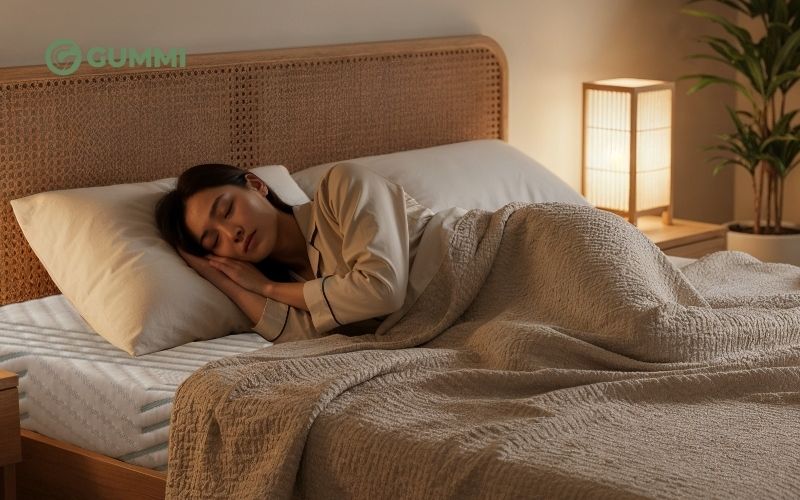Kích thước gối phù hợp giúp nâng đỡ cổ vai tốt hơn