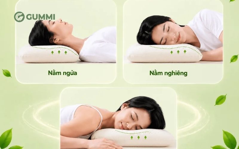 Mua gối cho người đau cổ tại Gummi chất lượng