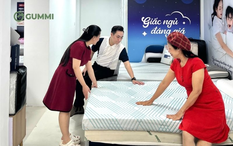 Mua nệm cao su uy tín, chính hãng tại Gummi