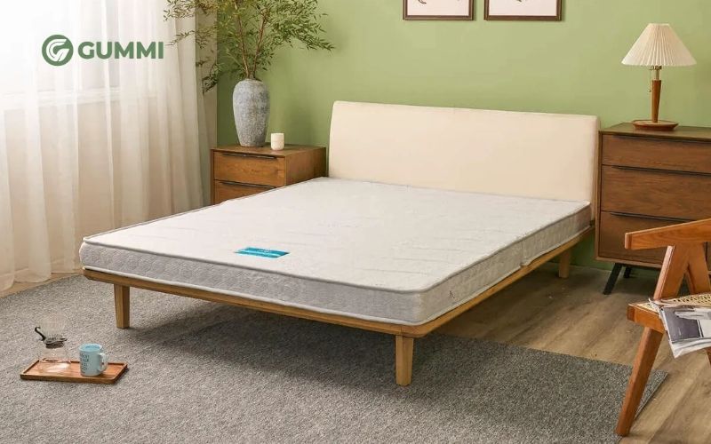 Nệm bông ép là dòng nệm được sản xuất từ 100% bông gòn nhân tạo