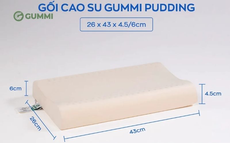Gối cao su Gummi Pudding lượn sóng