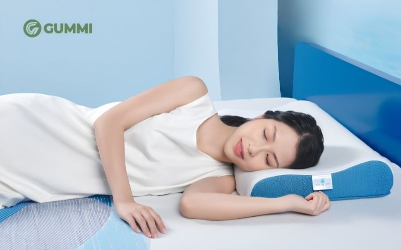 Người nằm ngửa nên chọn gối có độ dày vừa phải