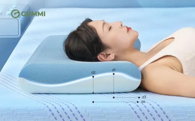 Nên nằm gối mềm hay cứng tốt hơn? Hướng dẫn chọn gối phù hợp 7 Gối ngủ sâu memory foam 40D Goodnight Astro