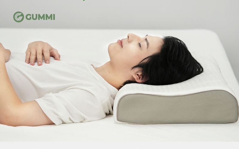 Top 7 gối cho người nằm nghiêng hỗ trợ giấc ngủ ngon, êm ái 4 Gối cao su công thái học Gummi Contour Massage hỗ trợ tuần hoàn máu