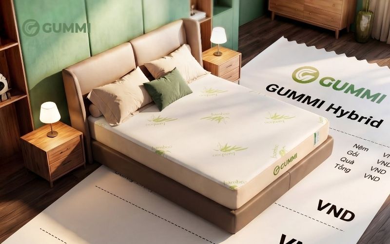 Mua nệm ngủ cao su cho bé trai từ thương hiệu Gummi