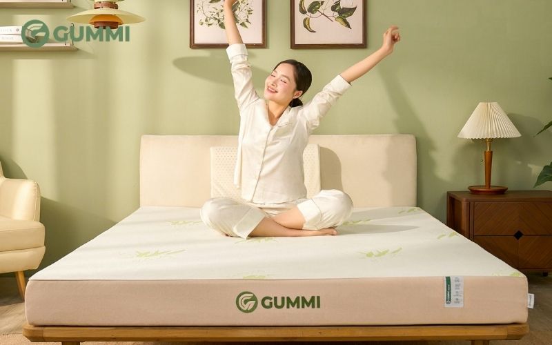 Nệm cao su non nằm có đau lưng không? Giải đáp chi tiết 6 Nệm cao su thiên nhiên Gummi hỗ trợ nâng đỡ cột sống hiệu quả