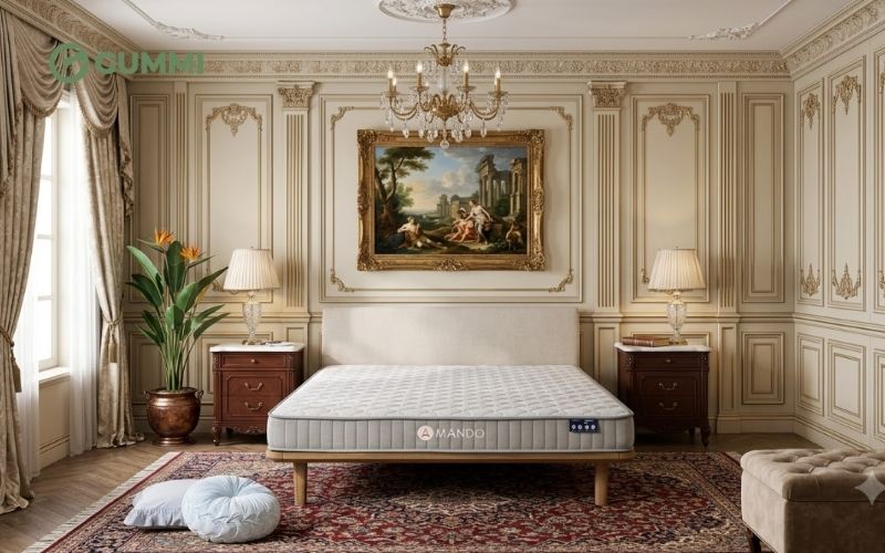 Bí quyết chọn nệm cho phòng ngủ tân cổ điển sang trọng và đẳng cấp 2 Nệm lò xo - Nệm cho phòng ngủ tân cổ điển