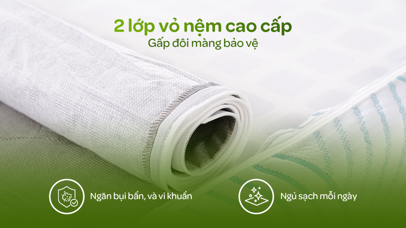 2 lớp vỏ nệm