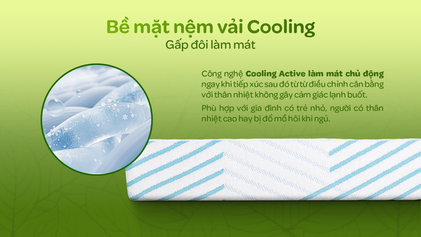 Bề mặt vải Cooling