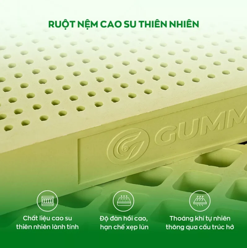Nệm Gummi Signature 15 Ruột nệm cao su thiên nhiên