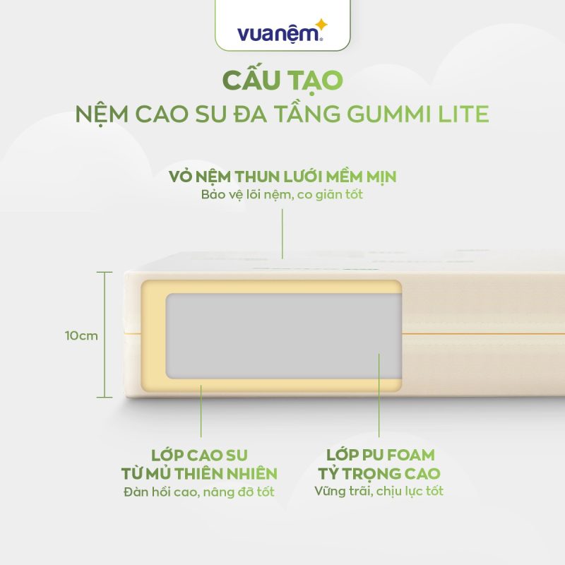 Nệm cao su Gummi Lite