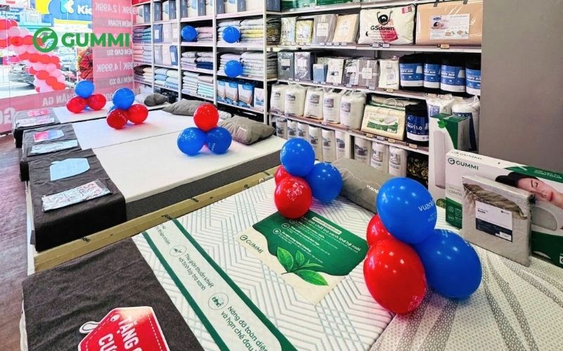 Ghé Vua Nệm để trải nghiệm nệm cao su Gummi