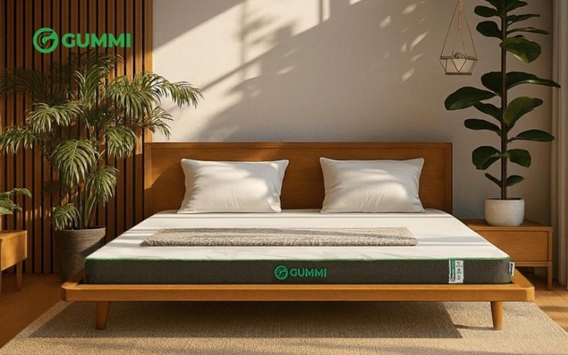So sánh nệm cao su Gummi Legend và Gummi Premium 3 Nệm cao su thiên nhiên than tre kháng khuẩn Gummi Premium
